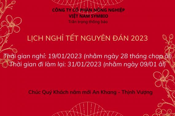 Lịch nghỉ tết nguyên đán 2023