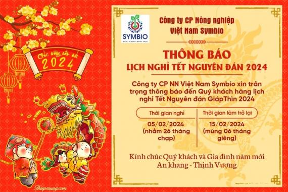 LỊCH NGHỈ TẾT NGUYÊN ĐÁN 2024