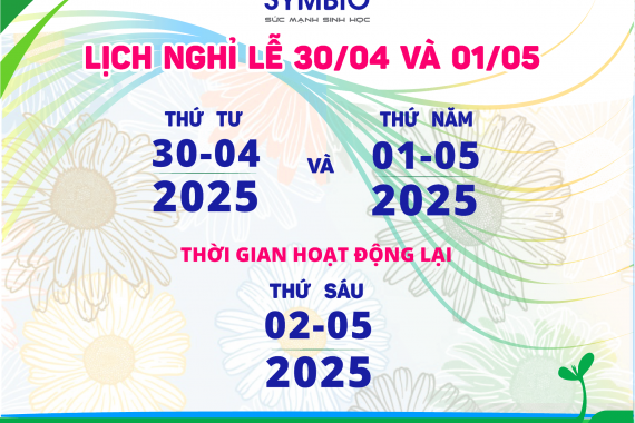 LỊCH NGHỈ LỄ 30/04 VÀ 01/05