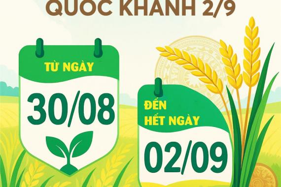 NGHỈ LỄ QUỐC KHÁNH 02.09.2025